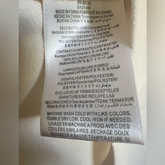 BCBGeneration Little Cream Dress Sz 4 - Picture 6 of 10